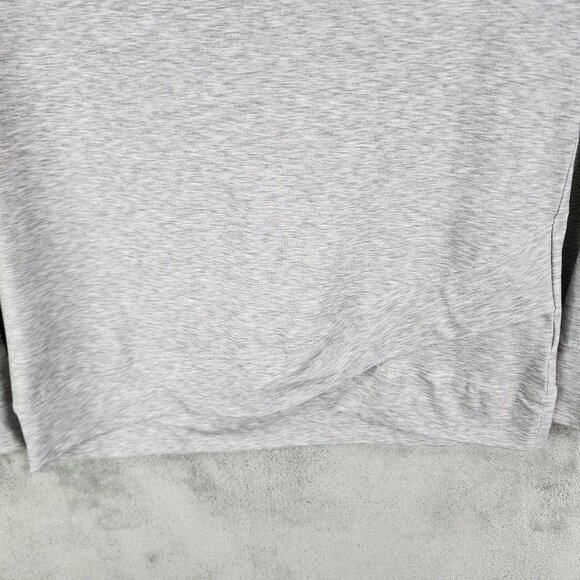 Womens Huntworth Heather Gray Hooded Sweatshirt Long Sleeve Drawstring Size S - Picture 3 of 11